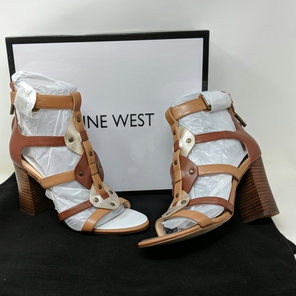 Nine West Braddy Caged Block Heel Sandal - Picture 4 of 8